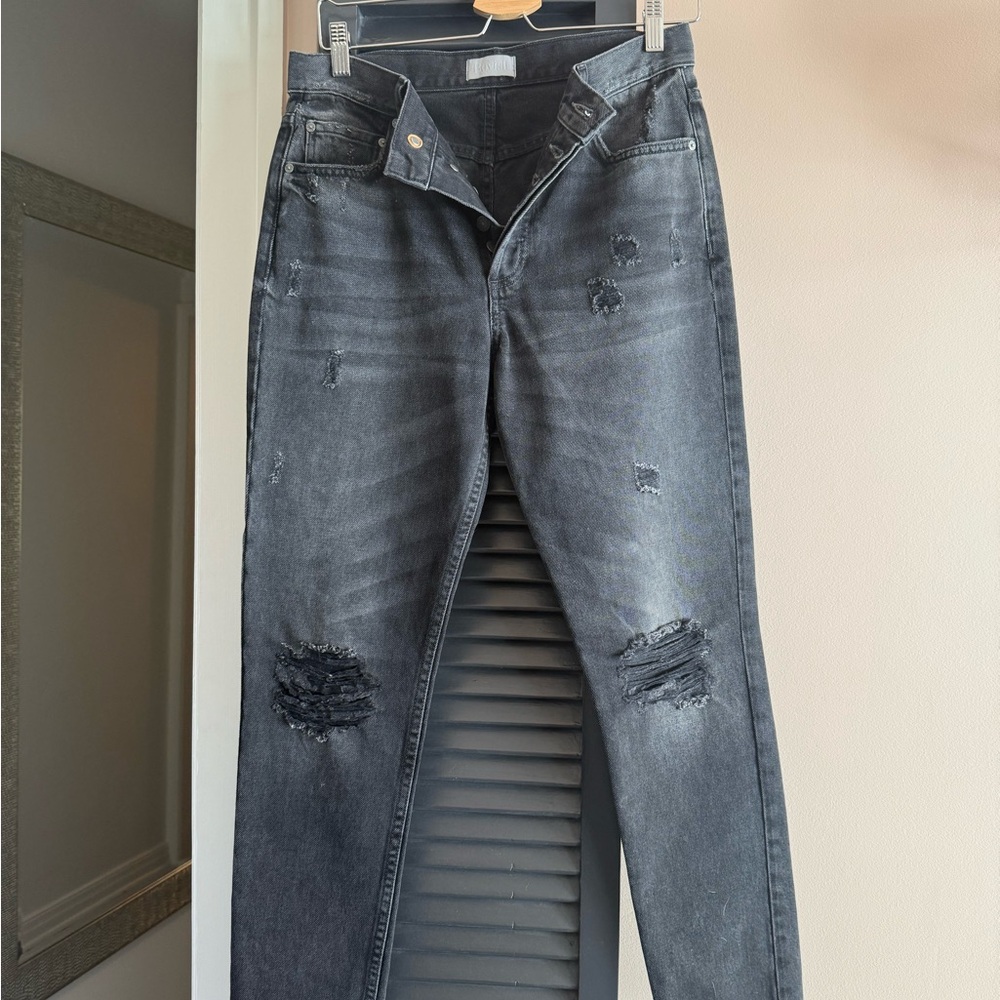 BOYISH distressed‎ black skinny jeans